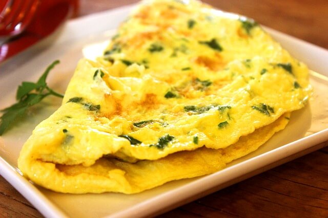 omlet na śniadanie