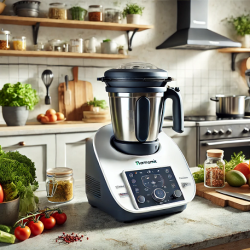 thermomix leży na blacie kuchennym